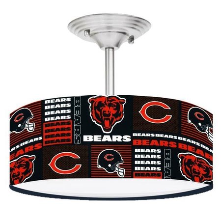 CEILING FAN DESIGNERS Ceiling Fan Designers 13LIGHT-NFL-CHI 13 in. NFL Chicago Bears Football Ceiling Mount Light Fixture 13LIGHT-NFL-CHI